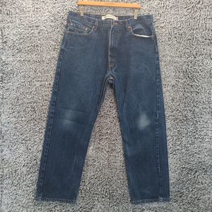 Levi's 505 Jeans Men W40X L30 Blue Regular Fit Straight Leg Dark Wash USA Denim